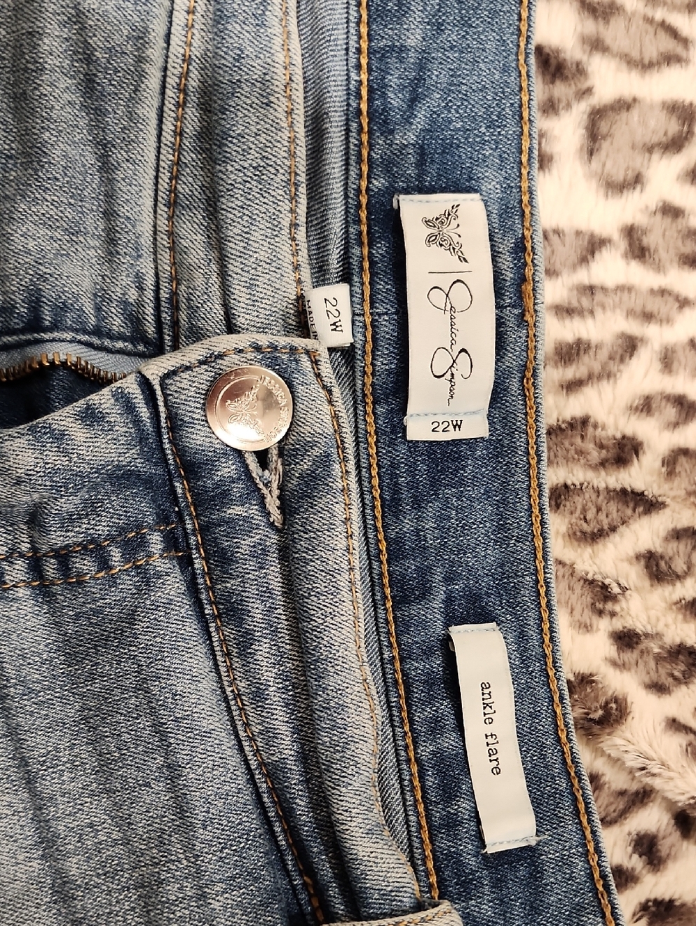 Jessica Simpson Light Blue Ankle Flare Jeans